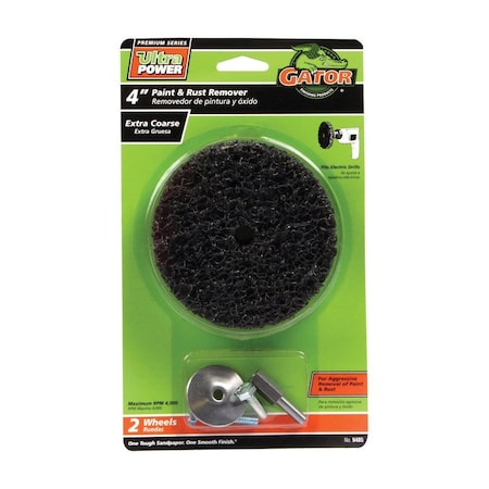 Gator Finishing Gator 4 in. Aluminum Oxide Bolt-On Paint and Rust Remover Disc 40 Grit Extra Coarse 2 pk 9485